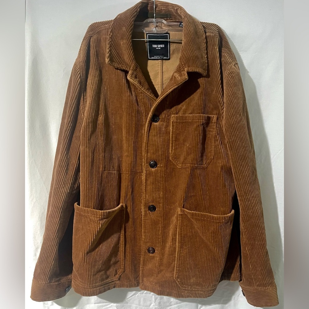 Todd Snyder Tan Corduroy Shirt Jacket